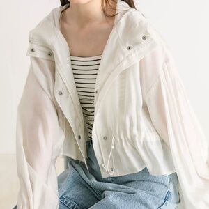 Olive des Olive Women Jacket Medium beige Long Sleeve Fullzip Regular